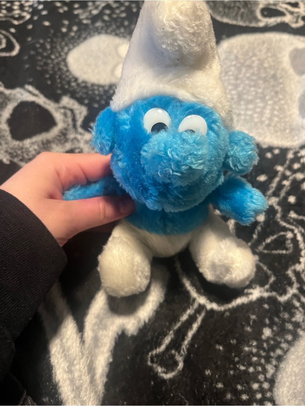 Vintage 80s small Smurf plush
